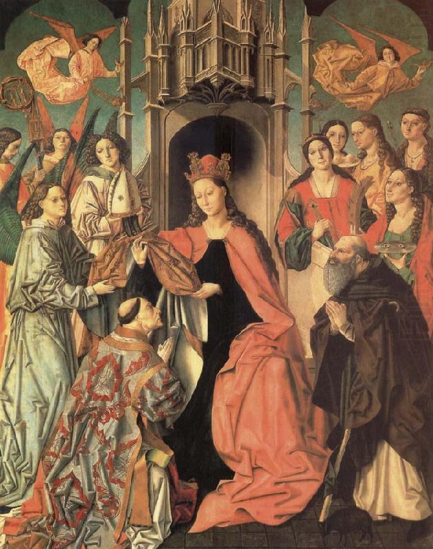 San Ildefonso receiving the chasuble, unknow artist